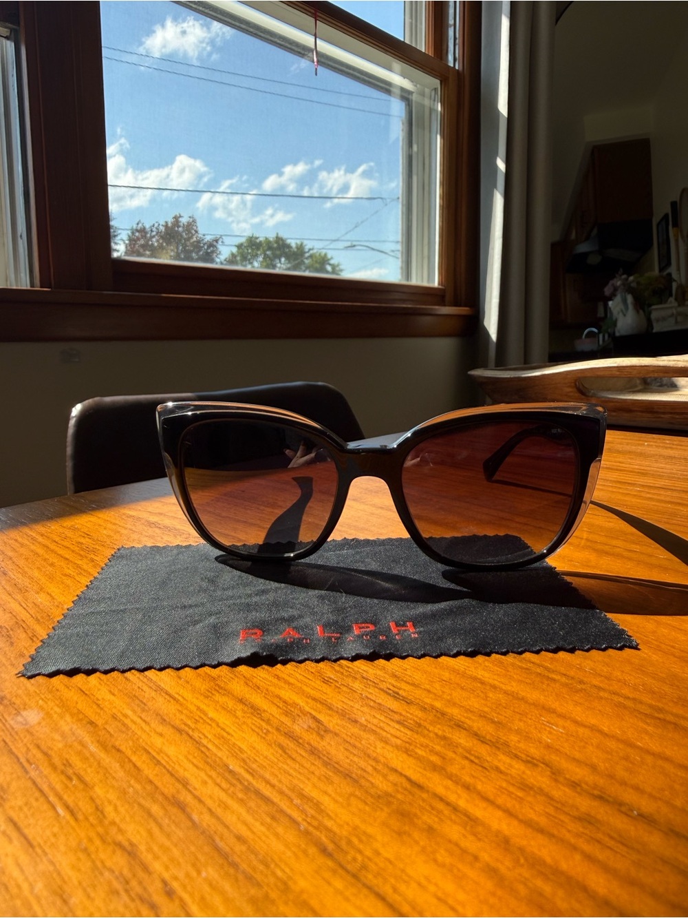 Ralph Lauren Black Cat Eye Sunglasses